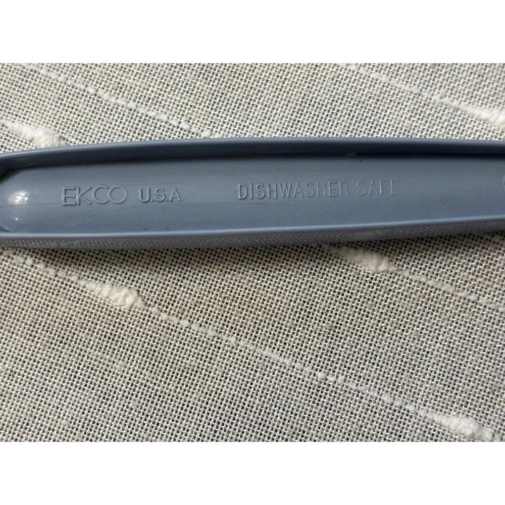 Ekco Spoon Blue Nylon Serving Cooking Vintage Plastic USA Made
